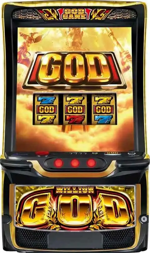 「スマスロ ミリオンゴッド‐神々の軌跡‐」の筐体画像